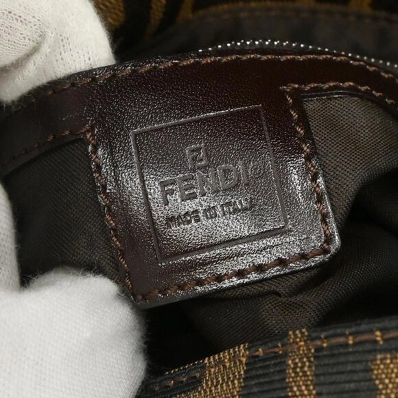 Fendi Brown Canvas Zucca Mamma Baguette Handbag 214526325008 155605 - Picture 9 of 10